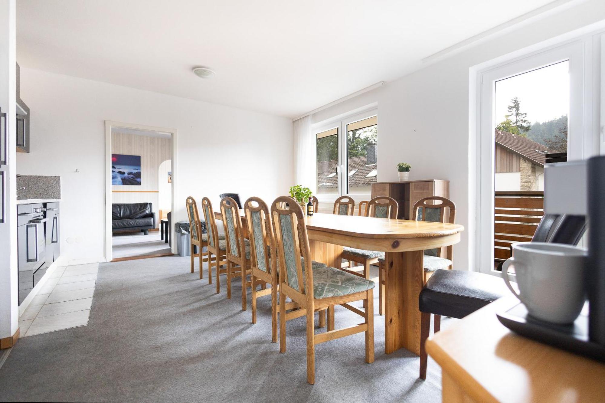 Apartmenthaus Am Waldrand- Kueche - Fruehstueck - Balkon Wildemann Buitenkant foto